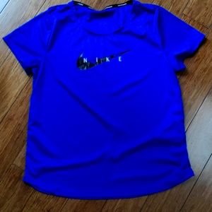 Mike DRI fit Running T shirt women size M Blue